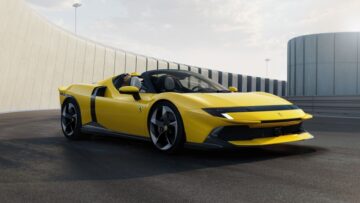 Ferrari 849 Testarossa Spider 2025 com teto retrátil supercarro conversível híbrido com motor V8 biturbo