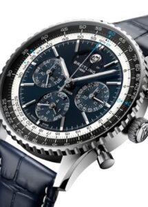 Breitling Navitimer B19 Chronograph 43 relógio suíço premium com calendário perpétuo e cronógrafo automático