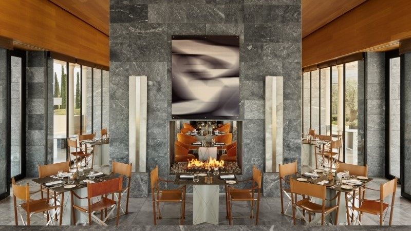 The Restaurant no Amanzoe com gastronomia grega contemporânea