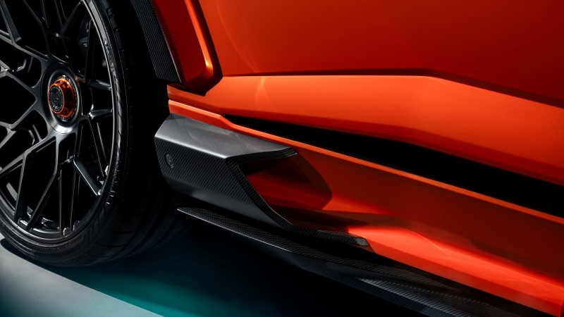 lamborghini urus se detalhe soleira fibra carbono miura