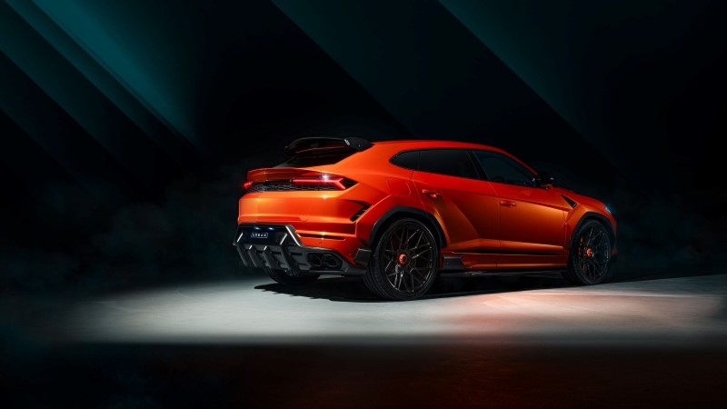 lamborghini urus se traseira diagonal widebody carbono