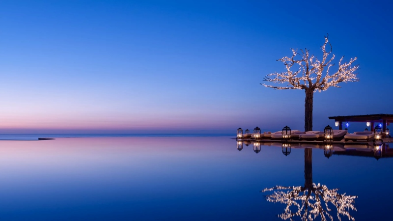 Piscina infinita do Las Ventanas al Paraíso com vista para o mar em Los Cabos
