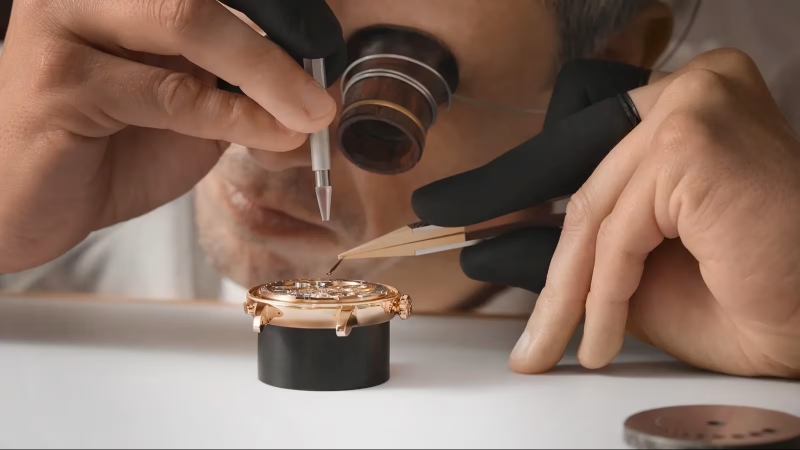 Movimento mecânico com calendário perpétuo e engenharia de precisão