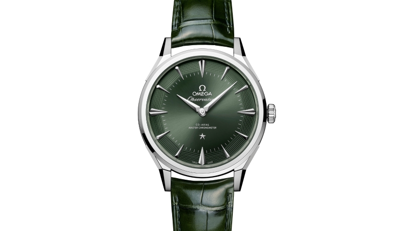 Relógio Omega Constellation Observatory em O-MEGASTEEL com mostrador refinado