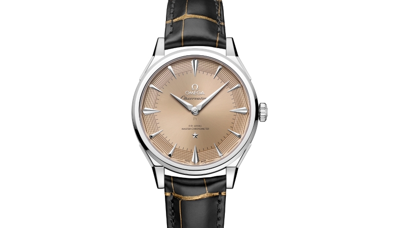 Relógio Omega Constellation Observatory em O-MEGASTEEL com mostrador elegante