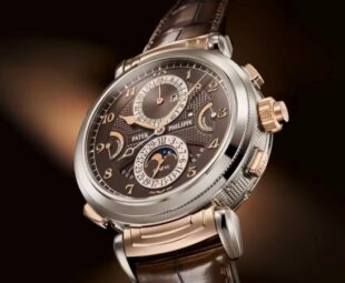 Relógio Patek Philippe Grandmaster Chime 6300 em ouro branco e rosa