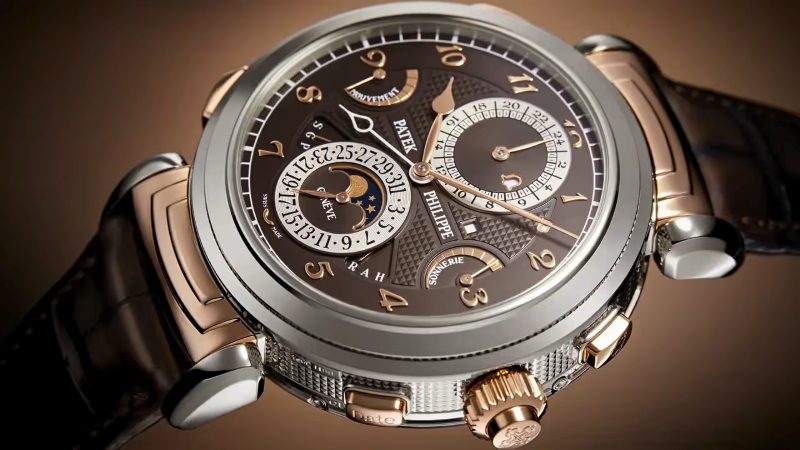 Sistema grande sonnerie relógio alta relojoaria