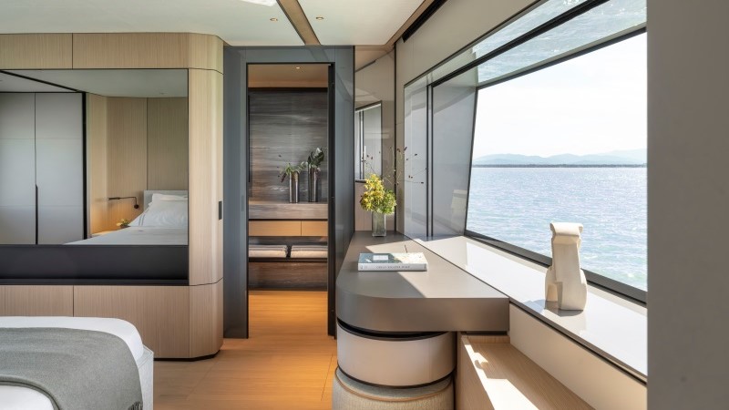 Suíte da Azimut Grande 30 Metri com ampla vista para o mar