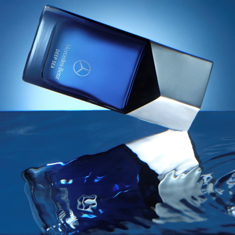 frasco perfume sustentavel Mercedes Benz aluminio reciclado design premium