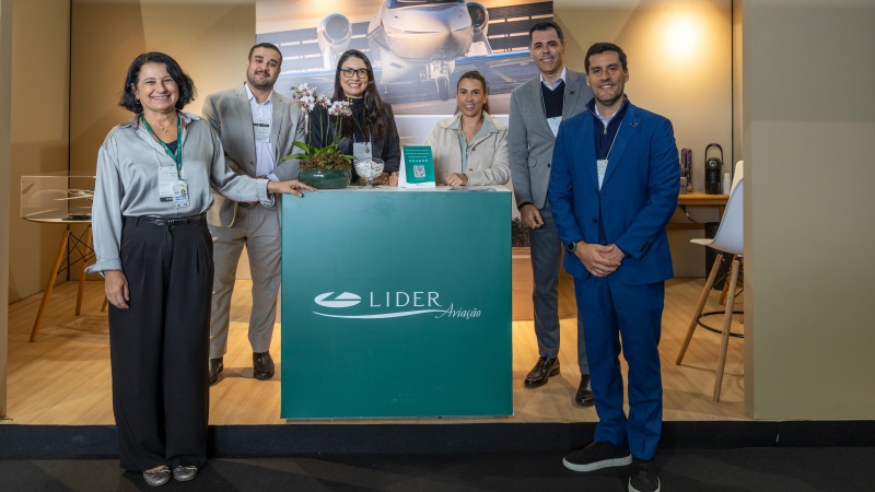 Stand da Líder Aviação no Catarina Aviation Show 2026
