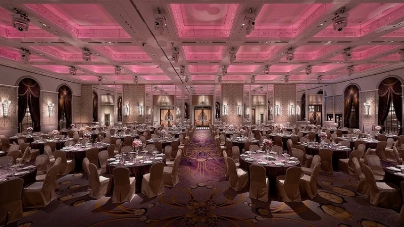 Grand Ballroom do Mandarin Oriental Taipei com salão de festas de luxo