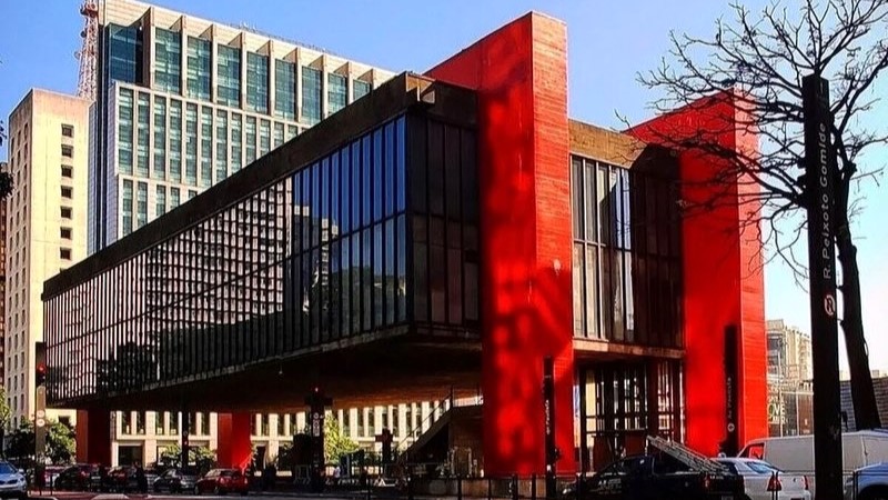 Fachada do MASP na Avenida Paulista, um dos principais museus de arte da América Latina