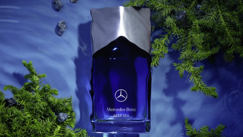 perfume masculino de luxo Mercedes-Benz DEEP SEA fragrância marinha fougère