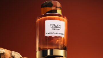 Perfume de luxo Carolina Herrera Stallion Leather Sirocco em edição limitada da Coleção Confidential
