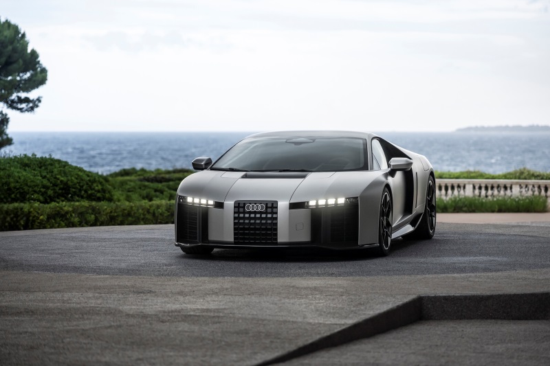 Audi Nuvolari 1 em testes representa o novo supercarro híbrido de alto desempenho da Audi