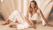 Apple Martin na campanha Chloé à la Plage 2026 em cenário inspirado no verão com concha gigante e moda francesa de luxo