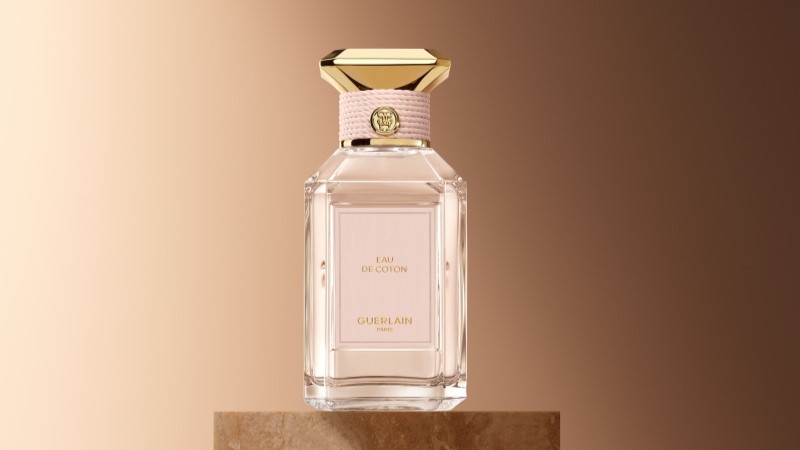Fragrância de luxo Guerlain Eau de coton com flor de laranjeira amêndoa e musk branc