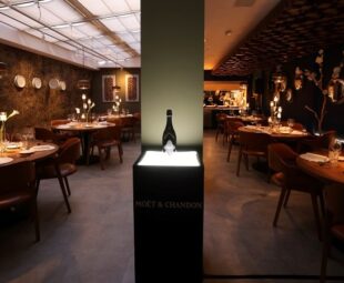 Collection Impériale Création Nº 1 da Moët & Chandon em exposição durante lançamento do champagne de prestígio no Brasil
