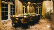 Sala Ruinart mesa de jantar luxo Palácio Tangará São Paulo