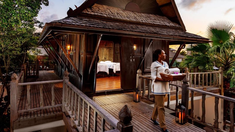 Spa do Zemi Beach House em Anguilla com estrutura voltada ao bem estar e tratamentos exclusivos.