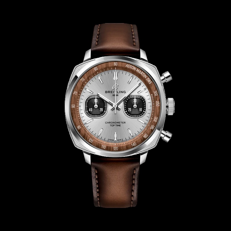 Breitling Top Time B01 relógio automático suíço apresentado em posição vertical