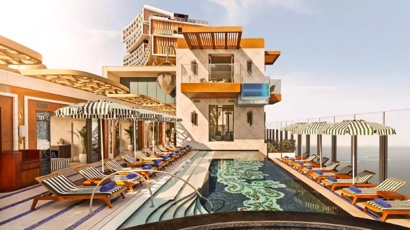 Cloud Cabana Atlantis The Royal Dubai espaço exclusivo junto à piscina