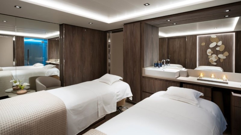 Sala de tratamentos do Ocean Wellness no EXPLORA III da Explora Journeys