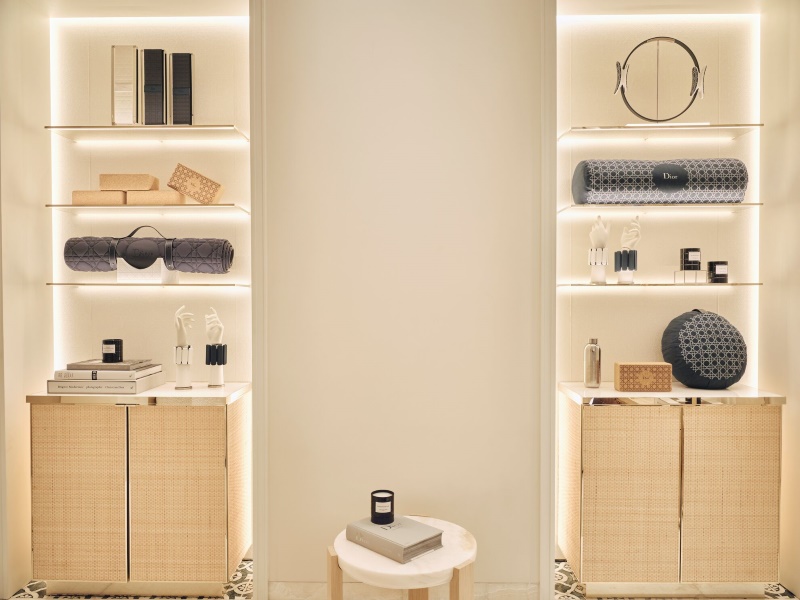 Design interno do spa de luxo na Sicília Dior Spa