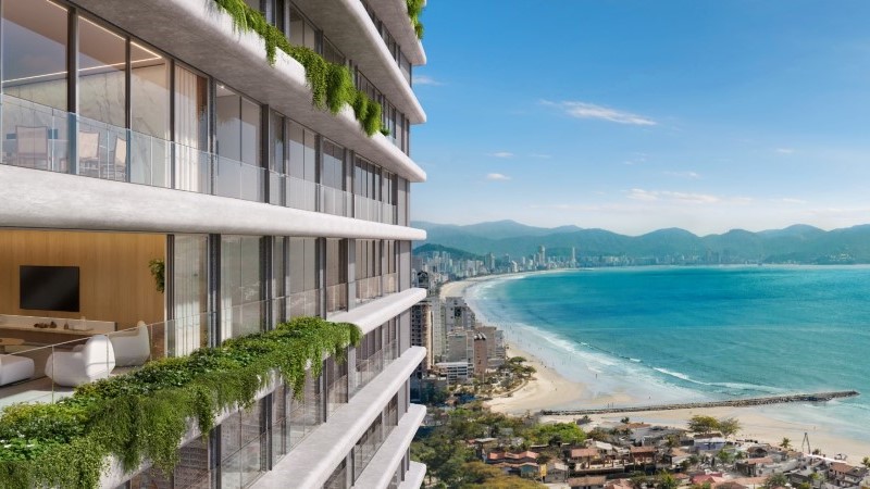 No mercado imobiliário de alto padrão a Torre do Lagom Perequê apresenta apartamentos voltados para o mar