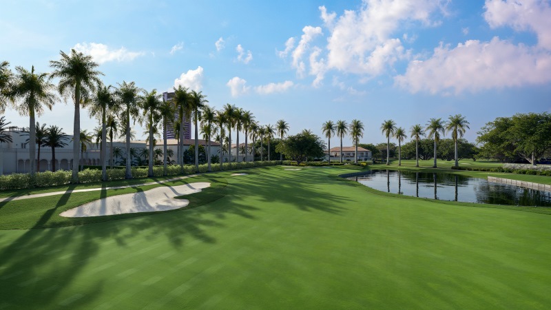 Renderização do novo desenho do campo de golfe do The Boca Raton
