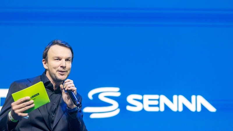 Michael Codd durante o lançamento do Sea-Doo Senna 350