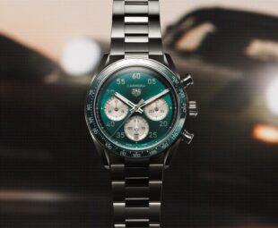 TAG Heuer Carrera Chronograph Sport CDB2112 com mostrador verde