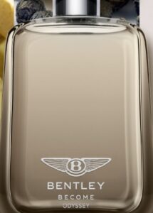 Frasco do perfume Bentley Become Odyssey visto de frente