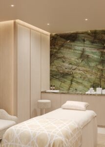 Sala de tratamento do Dior Spa Copacabana Palace