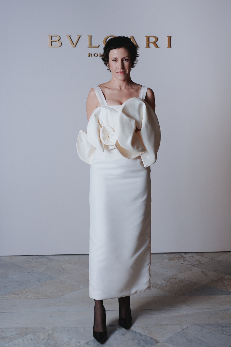 Olivia Merquior no evento da Bvlgari na Pinacoteca de São Paulo