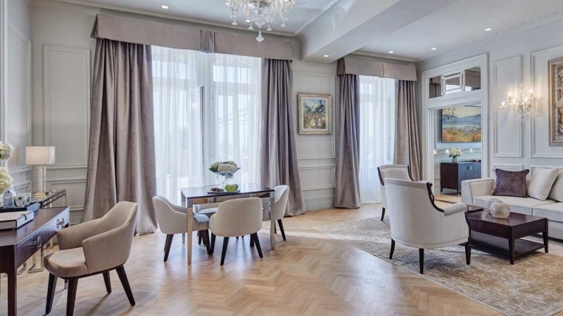 Sala de estar da Presidential Suite do Palazzo Fiuggi
