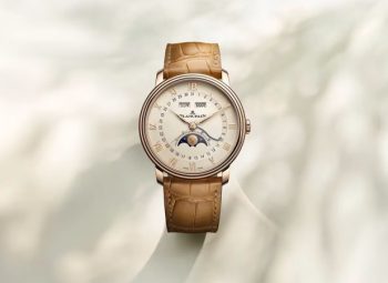 Blancpain Villeret Quantième Complet em ouro vermelho com calendário completo e fases da lua