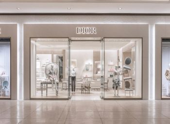 Fachada da Dior Shopping Cidade Jardim durante a inauguração da maior loja da marca no Brasil