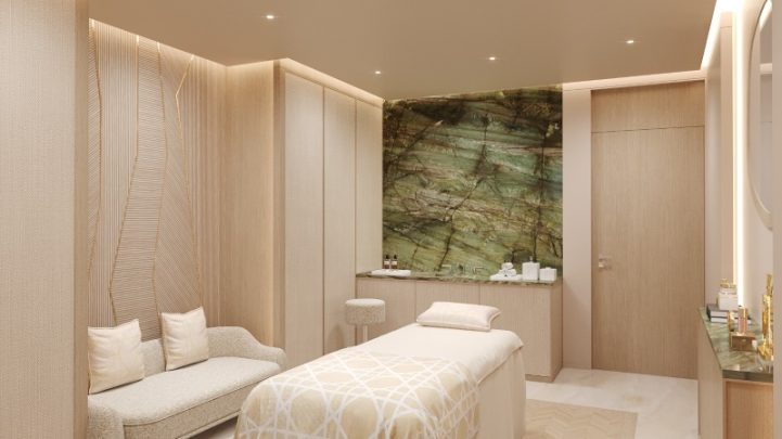 Sala de tratamento do Dior Spa Copacabana Palace