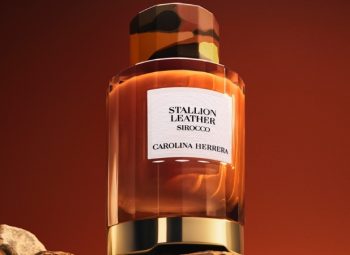 Perfume de luxo Carolina Herrera Stallion Leather Sirocco em edição limitada da Coleção Confidential