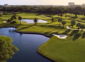 Campo de golfe do The Boca Raton visto de cima